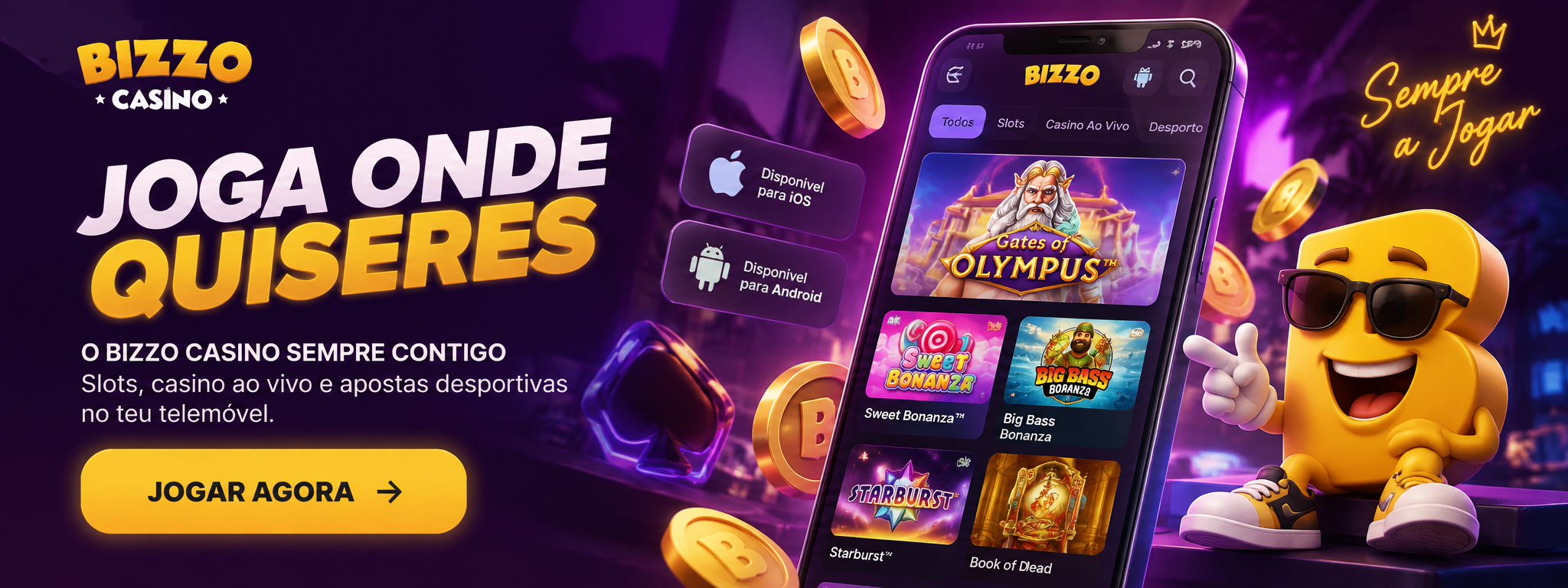 Bónus e Promoções Bizzo Casino Portugal